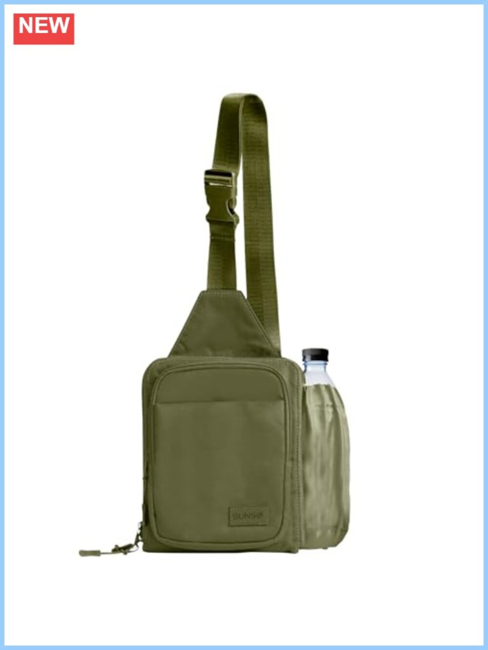 BUNSO Small Crossbody Sling Bag Water-Resistant Nylon Travel Purse
